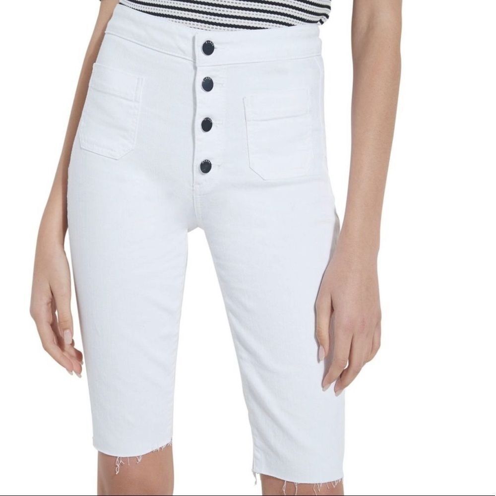GUESS • Button-Fly Denim Bermuda Shorts